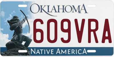 OK license plate 609VRA