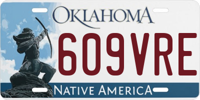 OK license plate 609VRE