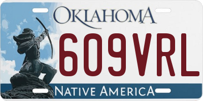 OK license plate 609VRL