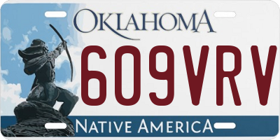OK license plate 609VRV