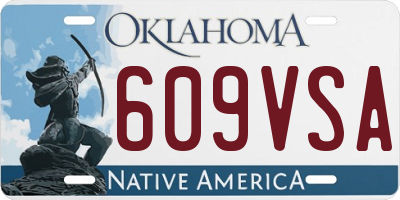OK license plate 609VSA