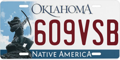 OK license plate 609VSB