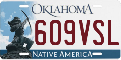OK license plate 609VSL