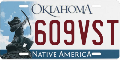 OK license plate 609VST