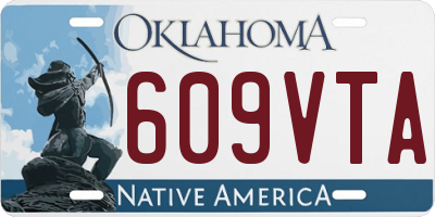 OK license plate 609VTA