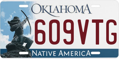 OK license plate 609VTG