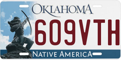 OK license plate 609VTH