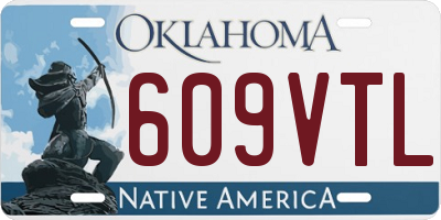 OK license plate 609VTL