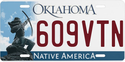 OK license plate 609VTN