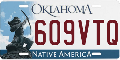 OK license plate 609VTQ
