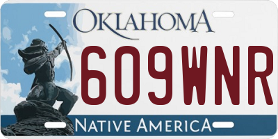 OK license plate 609WNR