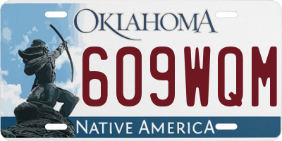 OK license plate 609WQM