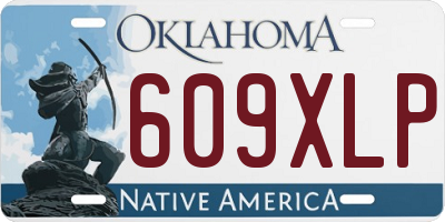 OK license plate 609XLP