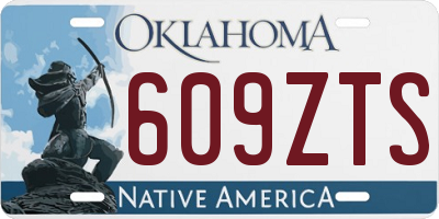 OK license plate 609ZTS