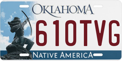 OK license plate 610TVG