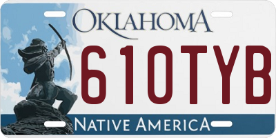 OK license plate 610TYB