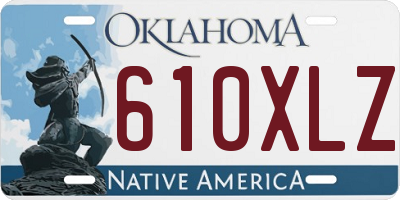 OK license plate 610XLZ