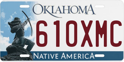 OK license plate 610XMC