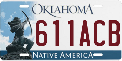OK license plate 611ACB