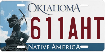 OK license plate 611AHT