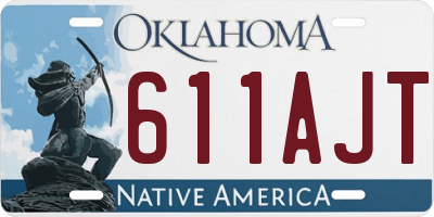 OK license plate 611AJT