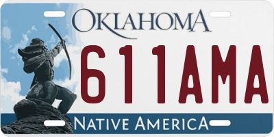 OK license plate 611AMA
