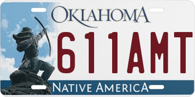 OK license plate 611AMT