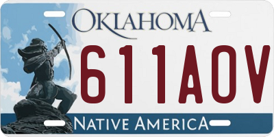 OK license plate 611AOV