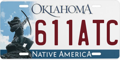 OK license plate 611ATC