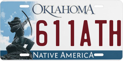 OK license plate 611ATH