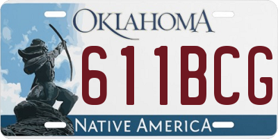 OK license plate 611BCG
