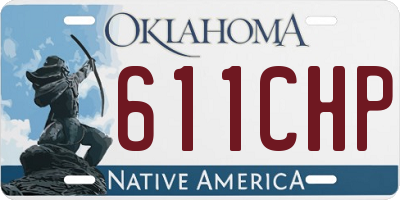 OK license plate 611CHP