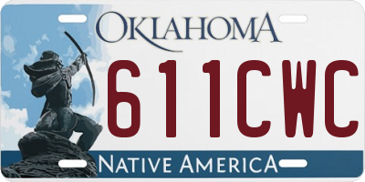 OK license plate 611CWC