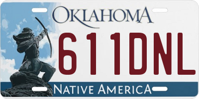 OK license plate 611DNL