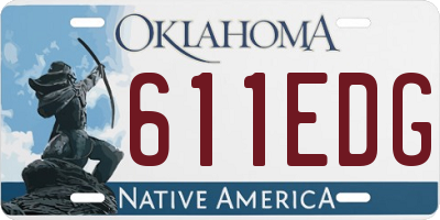 OK license plate 611EDG