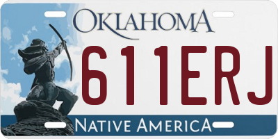 OK license plate 611ERJ