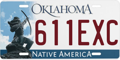 OK license plate 611EXC