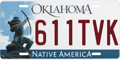 OK license plate 611TVK