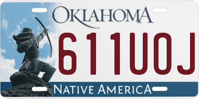 OK license plate 611UOJ