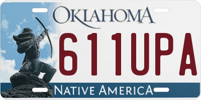 OK license plate 611UPA