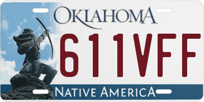 OK license plate 611VFF