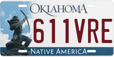 OK license plate 611VRE