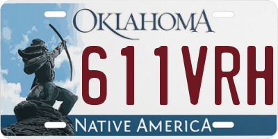 OK license plate 611VRH