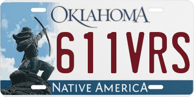 OK license plate 611VRS