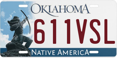 OK license plate 611VSL