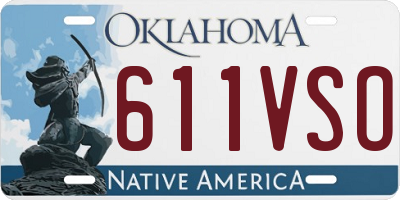 OK license plate 611VSO