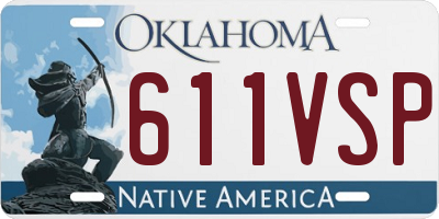OK license plate 611VSP