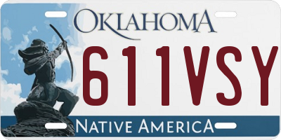 OK license plate 611VSY
