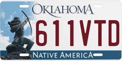 OK license plate 611VTD