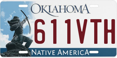 OK license plate 611VTH